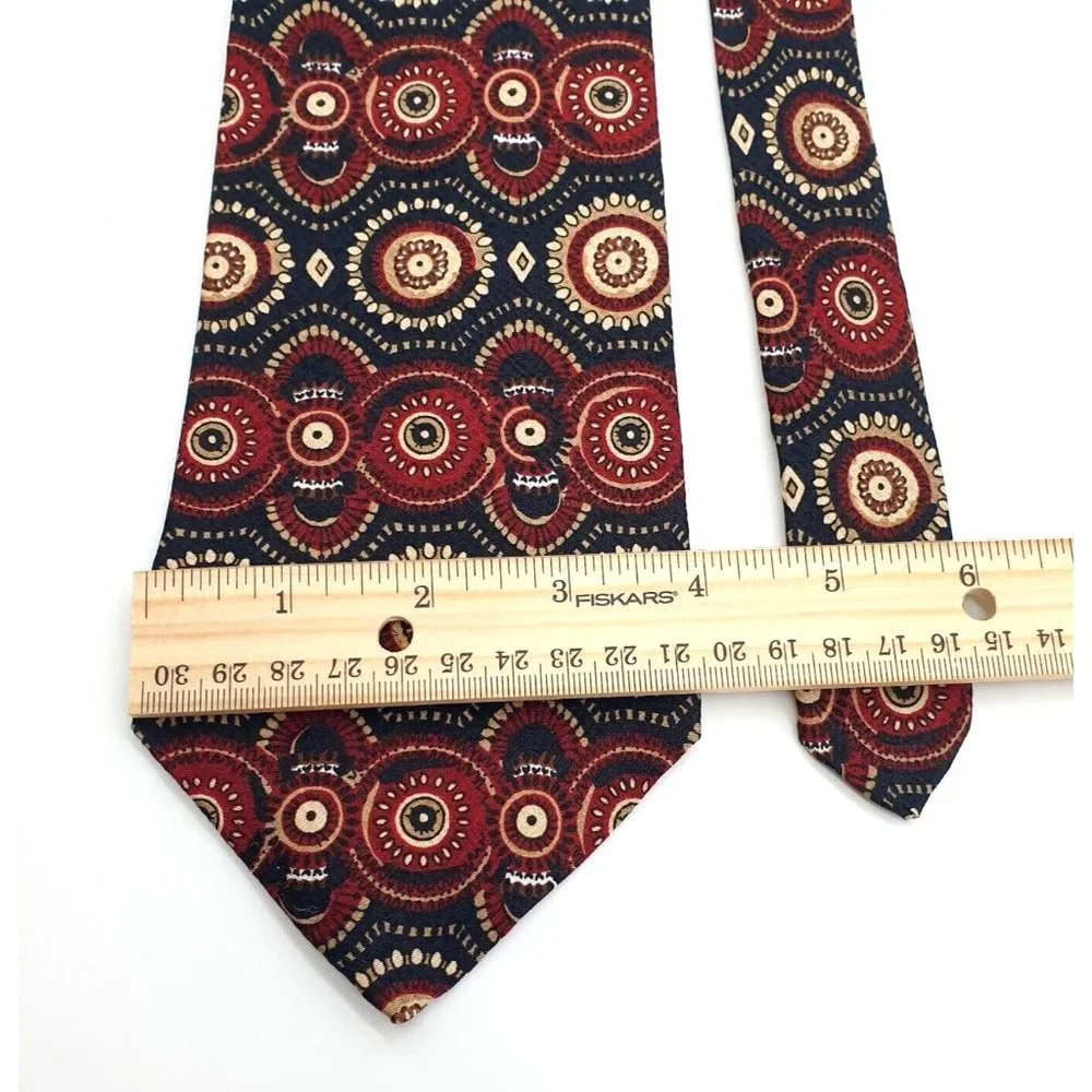 Unicef Mens Necktie African Ornament Inspired United Nations Childrens Fund Gift - Picture 3 of 8